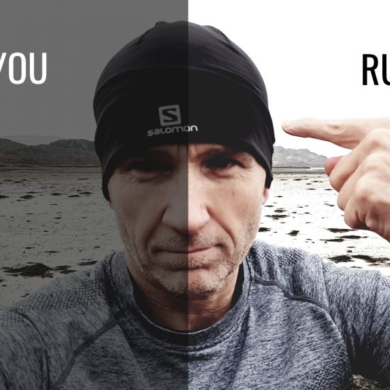 James Eastwood (runabetterlife.com) pointing to a runner's brain