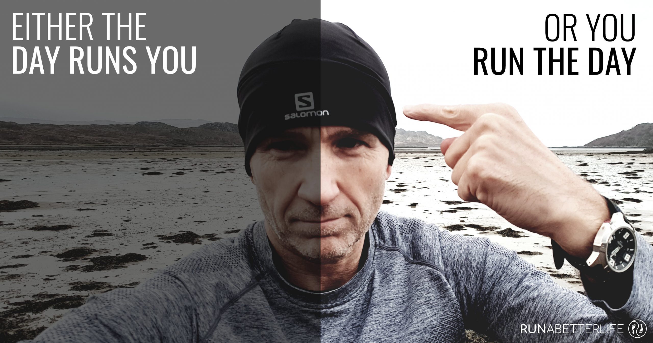 James Eastwood (runabetterlife.com) pointing to a runner's brain