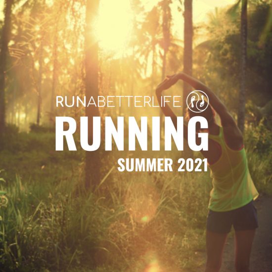 Female runner with runabetterlife playlist